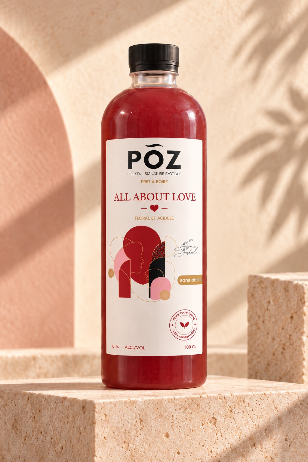 Bouteille du cocktail POZ ALL ABOUT LOVE